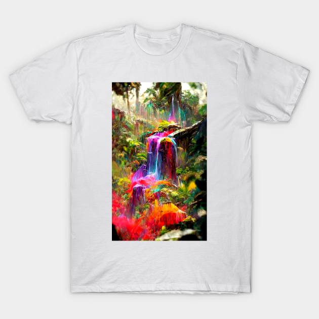 Jungle rainbowfall pt3 T-Shirt by RASR